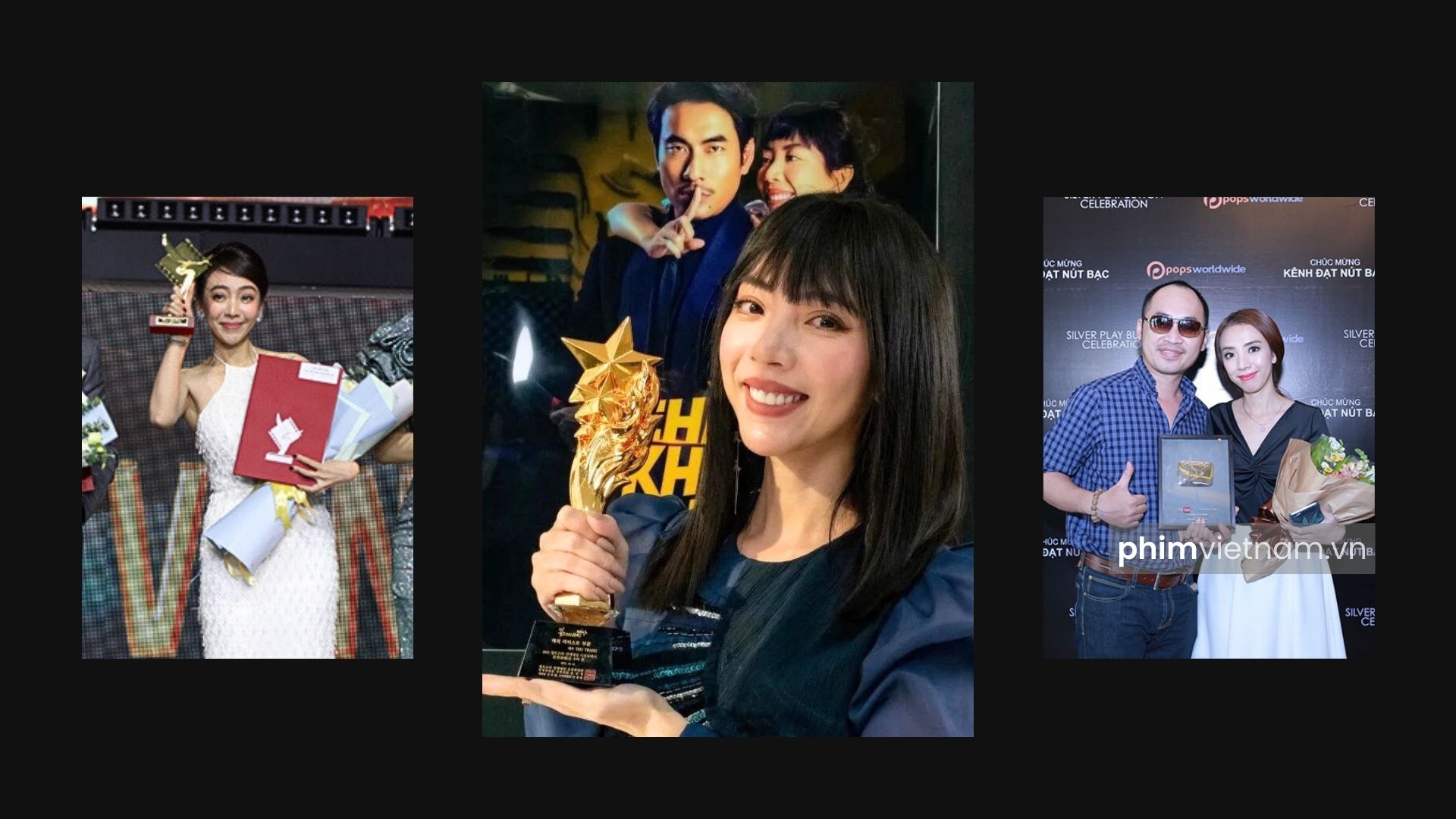 Một số giải thưởng tiêu biểu của diễn viên Thu Trang